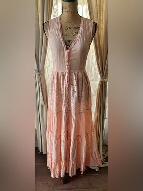 PLAYA LUCILA Eyelet Maxi Dress -XS